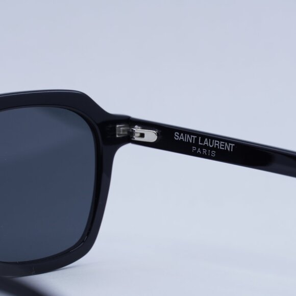 🕶️ New Saint Laurent SL715 SLIM 001 Sunglasses - Black Frame, Black Lenses - Picture 7 of 10